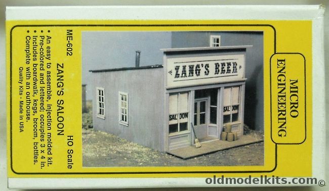 Micro Engineering 1/87 Zang's Saloon - HO Scale, ME-602 plastic model kit
